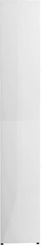 vidaXL - Badkamerkast - 30x30x183,5 - cm - bewerkt - hout - hoogglans - wit