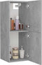 vidaXL - Badkamerkast - 30x30x80 - cm - spaanplaat - betongrijs