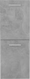 vidaXL - Badkamerkast - 30x30x80 - cm - spaanplaat - betongrijs