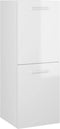 vidaXL - Badkamerkast - 30x30x80 - cm - spaanplaat - hoogglans - wit