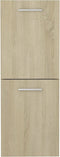 vidaXL - Badkamerkast - 30x30x80 - cm - spaanplaat - sonoma - eikenkleurig