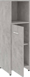 vidaXL - Badkamerkast - 30x30x95 - cm - bewerkt - hout - betongrijs