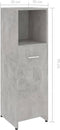 vidaXL - Badkamerkast - 30x30x95 - cm - bewerkt - hout - betongrijs