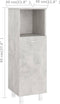 vidaXL - Badkamerkast - 30x30x95 - cm - bewerkt - hout - betongrijs