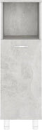 vidaXL - Badkamerkast - 30x30x95 - cm - bewerkt - hout - betongrijs