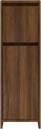 vidaXL - Badkamerkast - 30x30x95 - cm - bewerkt - hout - bruin - eikenkleur