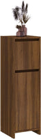 vidaXL - Badkamerkast - 30x30x95 - cm - bewerkt - hout - bruin - eikenkleur