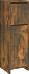 vidaXL - Badkamerkast - 30x30x95 - cm - bewerkt - hout - gerookt - eikenkleurig