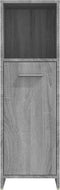 vidaXL - Badkamerkast - 30x30x95 - cm - bewerkt - hout - grijs - sonoma - eikenkleurig