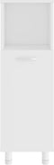 vidaXL - Badkamerkast - 30x30x95 - cm - bewerkt - hout - wit