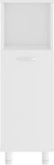 vidaXL - Badkamerkast - 30x30x95 - cm - bewerkt - hout - wit