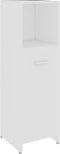 vidaXL - Badkamerkast - 30x30x95 - cm - bewerkt - hout - wit