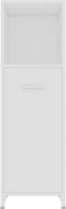vidaXL - Badkamerkast - 30x30x95 - cm - bewerkt - hout - wit