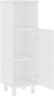 vidaXL - Badkamerkast - 30x30x95 - cm - bewerkt - hout - wit