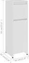 vidaXL - Badkamerkast - 30x30x95 - cm - bewerkt - hout - wit