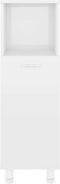 vidaXL - Badkamerkast - 30x30x95 - cm - spaanplaat - hoogglans - wit