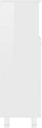 vidaXL - Badkamerkast - 30x30x95 - cm - spaanplaat - hoogglans - wit