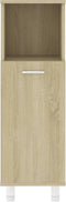 vidaXL - Badkamerkast - 30x30x95 - cm - spaanplaat - sonoma - eikenkleurig