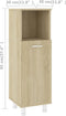 vidaXL - Badkamerkast - 30x30x95 - cm - spaanplaat - sonoma - eikenkleurig