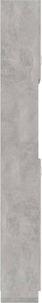 vidaXL - Badkamerkast - 32x25,5x190 - cm - bewerkt - hout - betongrijs