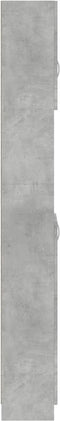 vidaXL - Badkamerkast - 32x25,5x190 - cm - bewerkt - hout - betongrijs