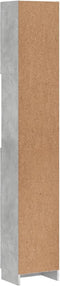 vidaXL - Badkamerkast - 32x25,5x190 - cm - bewerkt - hout - betongrijs