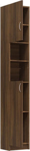vidaXL - Badkamerkast - 32x25,5x190 - cm - bewerkt - hout - bruin - eikenkleur