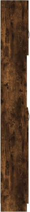 vidaXL - Badkamerkast - 32x25,5x190 - cm - bewerkt - hout - gerookt - eikenkleurig