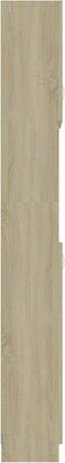 vidaXL - Badkamerkast - 32x25,5x190 - cm - bewerkt - hout - sonoma - eikenkleurig