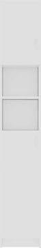 vidaXL - Badkamerkast - 32x25,5x190 - cm - bewerkt - hout - wit
