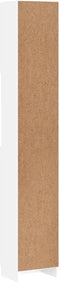 vidaXL - Badkamerkast - 32x25,5x190 - cm - bewerkt - hout - wit
