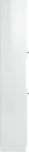 vidaXL - Badkamerkast - 32x34x188,5 - cm - bewerkt - hout - hoogglans - wit