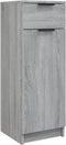 vidaXL - Badkamerkast - 32x34x90 - cm - bewerkt - hout - grijs - sonoma - eikenkleurig