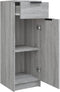 vidaXL - Badkamerkast - 32x34x90 - cm - bewerkt - hout - grijs - sonoma - eikenkleurig