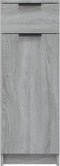 vidaXL - Badkamerkast - 32x34x90 - cm - bewerkt - hout - grijs - sonoma - eikenkleurig