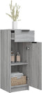 vidaXL - Badkamerkast - 32x34x90 - cm - bewerkt - hout - grijs - sonoma - eikenkleurig