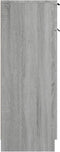 vidaXL - Badkamerkast - 32x34x90 - cm - bewerkt - hout - grijs - sonoma - eikenkleurig