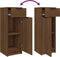 vidaXL - Badkamerkast - 32x34x90 - cm - bewerkt - hout - bruineikenkleurig