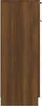 vidaXL - Badkamerkast - 32x34x90 - cm - bewerkt - hout - bruineikenkleurig