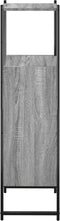 vidaXL - Badkamerkast - 33x33x120,5 - cm - bewerkt - hout - grijs - sonoma - eiken