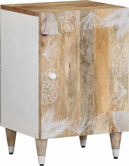 vidaXL - Badkamerkast - 38x33,5x58 - cm - massief - mangohout