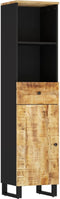 vidaXL - Badkamerkast - 38x33x160 - cm - massief - mangohout