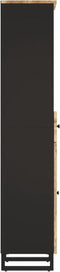 vidaXL - Badkamerkast - 38x33x160 - cm - massief - mangohout