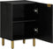 vidaXL - Badkamerkast - 38x33x58 - cm - bewerkt - hout - zwart
