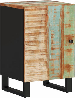 vidaXL - Badkamerkast - 38x33x58 - cm - massief - recycled - hout