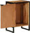 vidaXL - Badkamerkast - 40x30x60 - cm - massief - acaciahout - en - ijzer