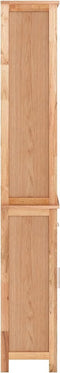 vidaXL - Badkamerkast - 42x29x182 - cm - massief - walnotenhout