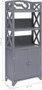 vidaXL - Badkamerkast - 46x24x116 - cm - paulowniahout - grijs