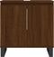 vidaXL - Badkamerkast - 58x33x60 - cm - bewerkt - hout - bruin - eikenkleur