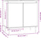 vidaXL - Badkamerkast - 58x33x60 - cm - bewerkt - hout - gerookt - eikenkleurig